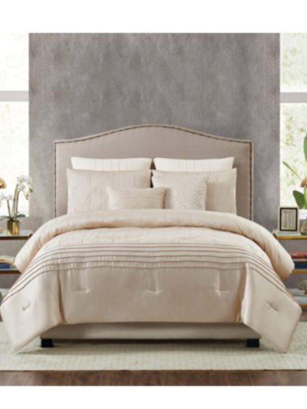 Noelle 7-Piece Gold King Comforter Set